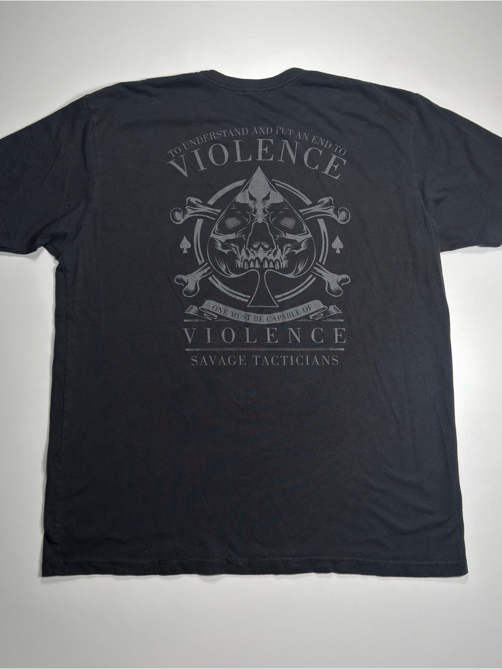 Savage Tacticians XL Black Tee Shirt